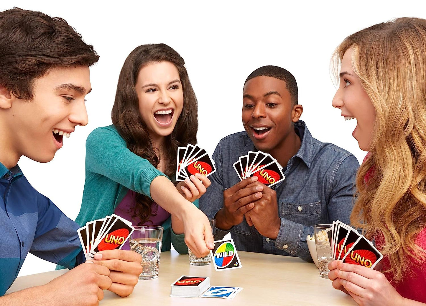 Mattel Uno Set of 112 Playing Card Game, Suitable for 7 Yrs and Above, For 2 - 10 Players, Quality Paper Material