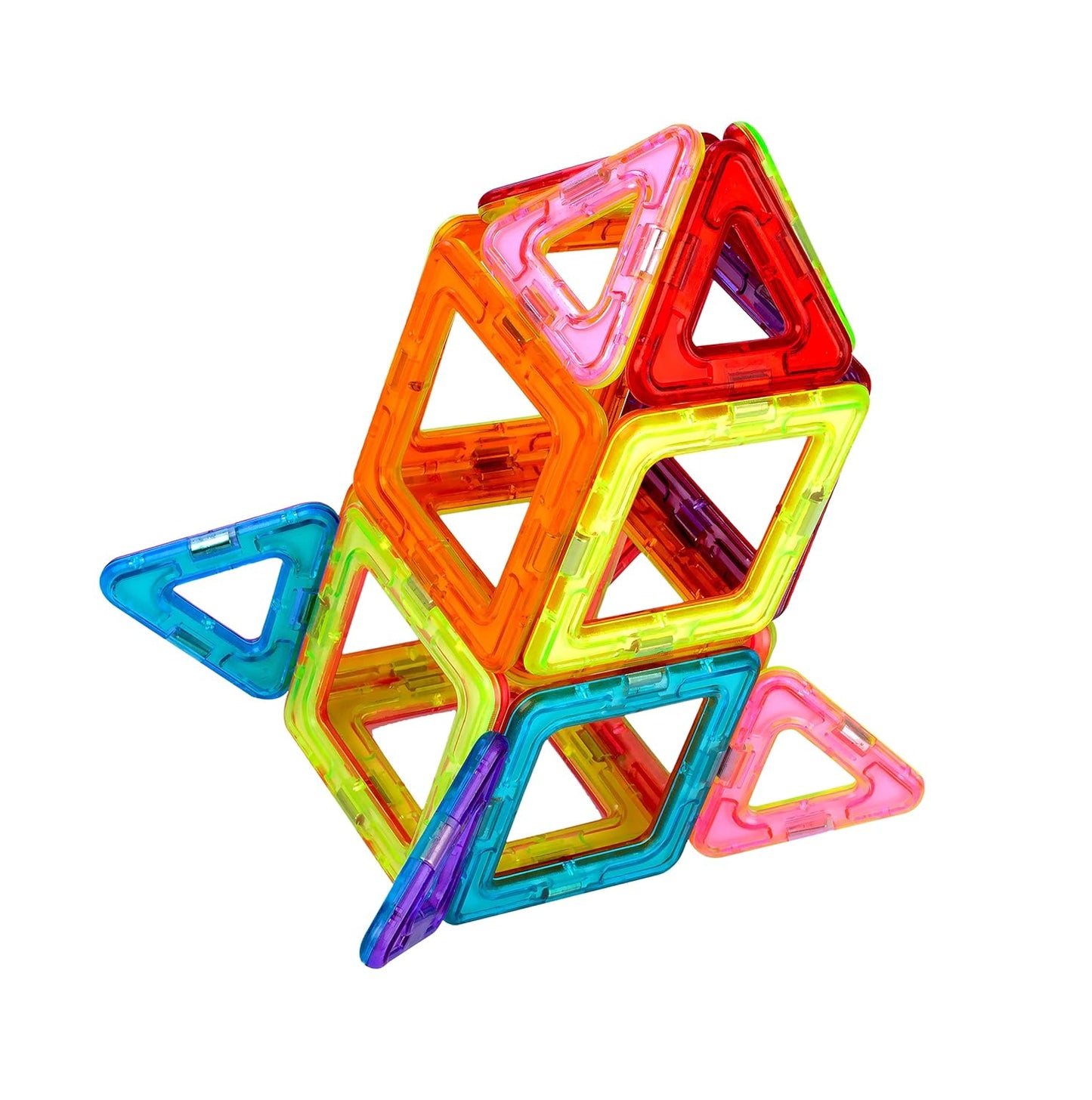 KIPA GAMING MagPlay Multicolor Magnetic Building Blocks Set - 24 Piece DIY Educational Toy for Kids