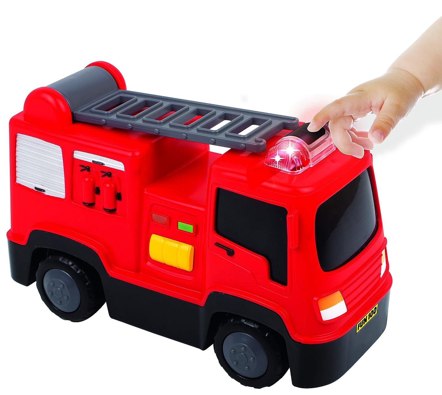 Giggles - FireBlaze Fire Engine | Multicolour with Lights & Sounds Develops Motor Skills 12 Months & Above, Infant & Preschool Toy