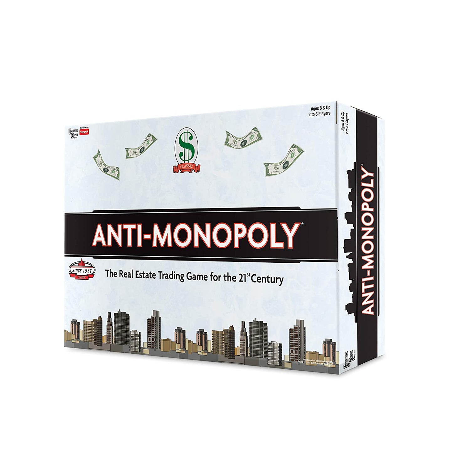 Funskool Games - Anti Monopoly, The Classic Real Estate Trading Game, Kids, Adults & Family, 2-6 Players, 8 & Above