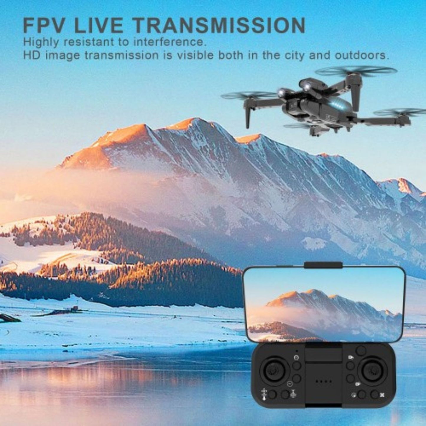 "MM TOYS F22 Foldable Dual-Camera Drone with Gimbal, 20MP Video Recording And Photo, Extended Control Range, High-Speed 72 KMH,Free Extra Battery 14+ Years - Color May Vary