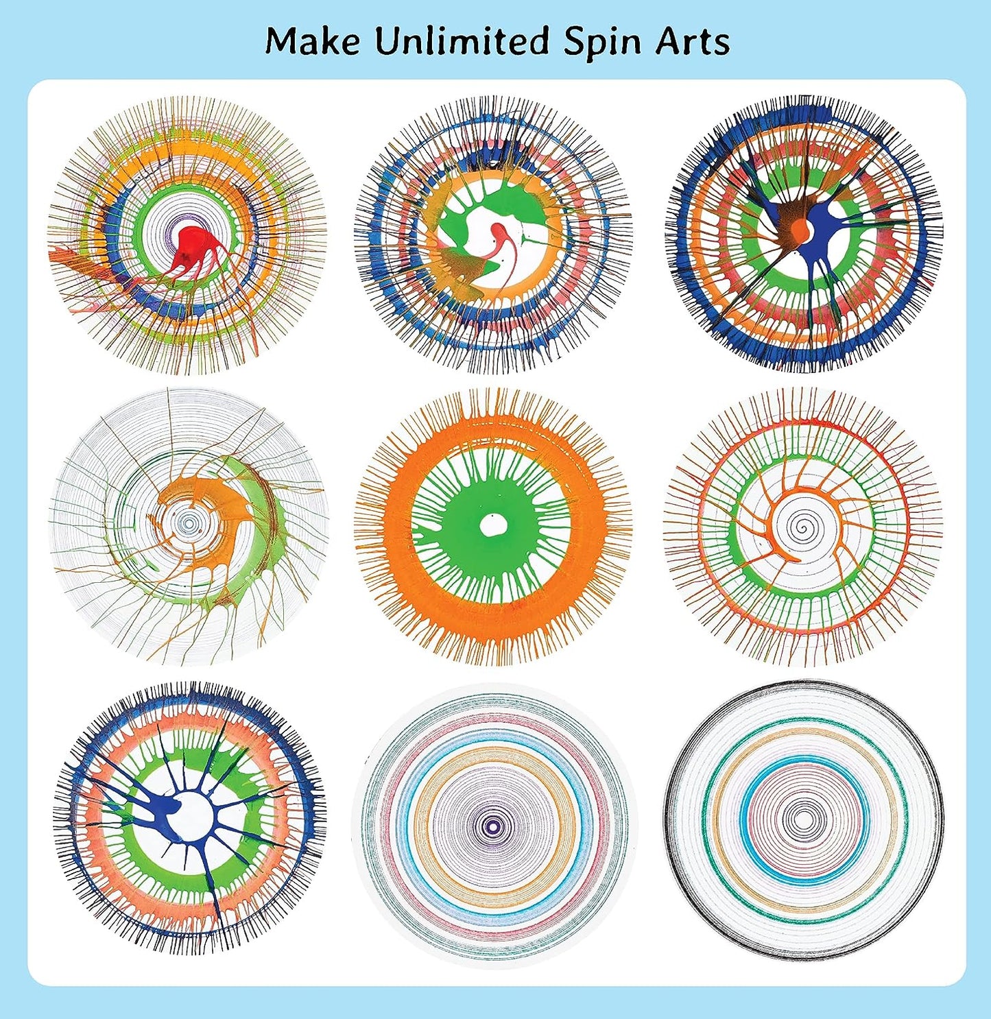 Funvention DIY ArtWiz Spin Art Machine & Drawbot Paint Craft Kit - STEM Construction Toys for Kids 8+, Fun Learning, Educational game.