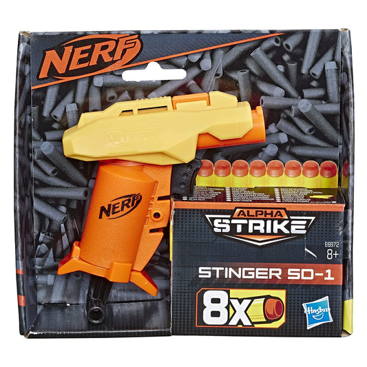 NERF Stinger Sd-1 Alpha Strike Toy Blaster, 8 Darts, for Kids