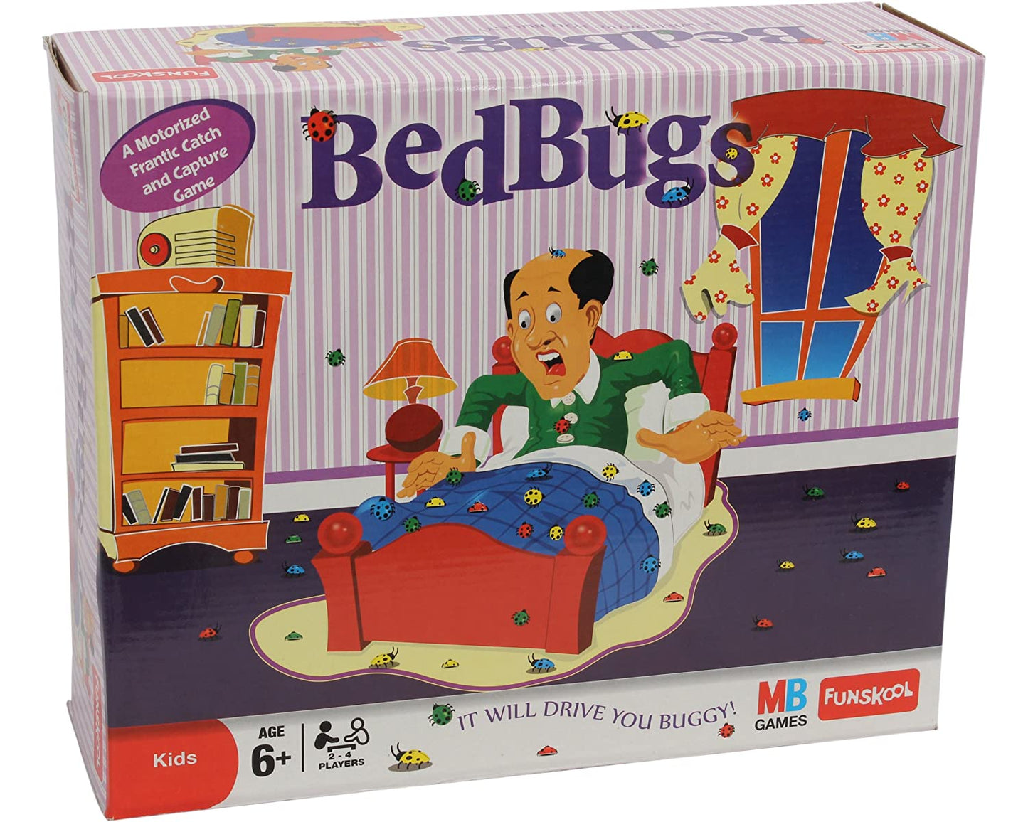 Funskool Bed Bugs Board Game - Multi-Color for Kids 6+ Years