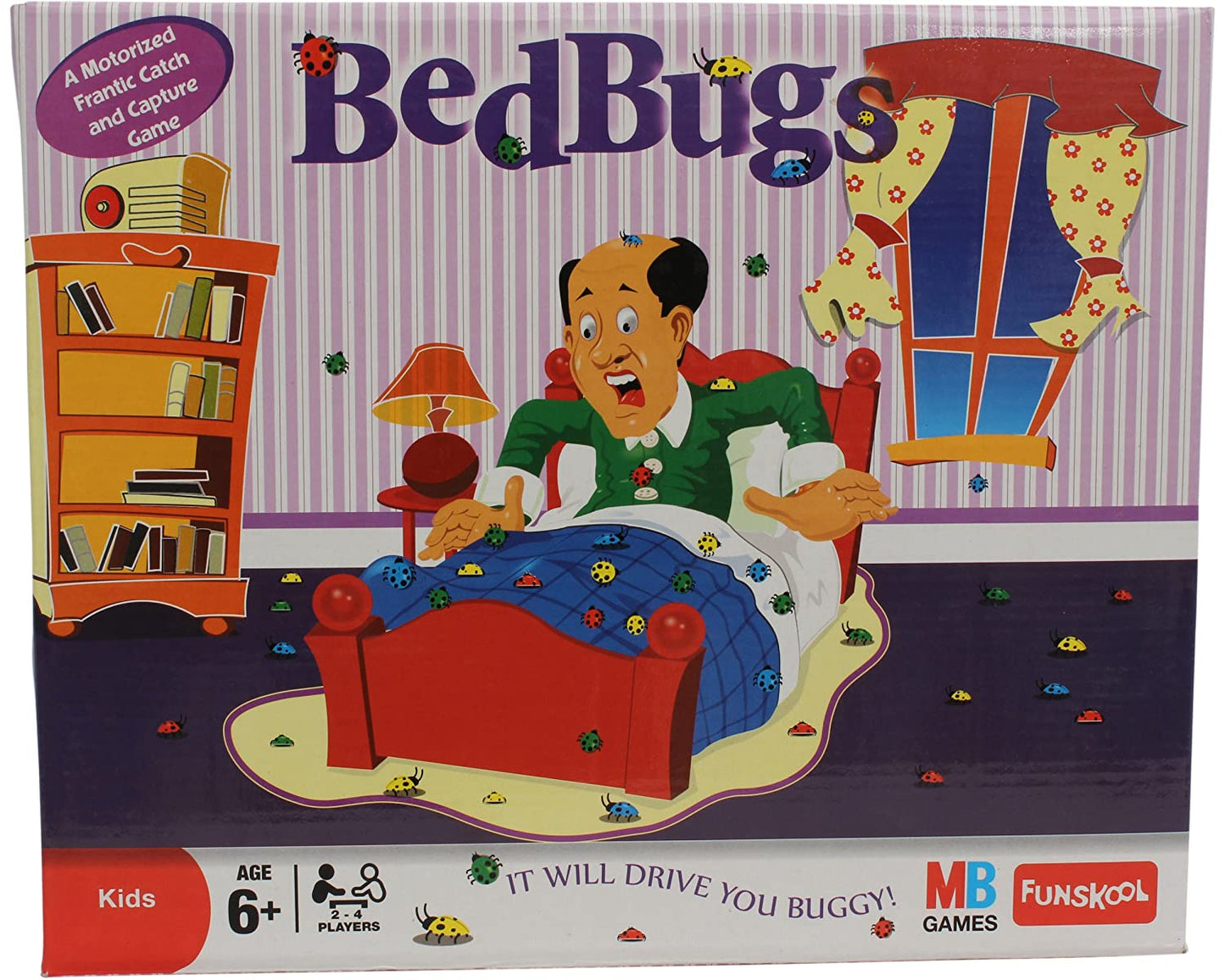 Funskool Bed Bugs Board Game - Multi-Color for Kids 6+ Years