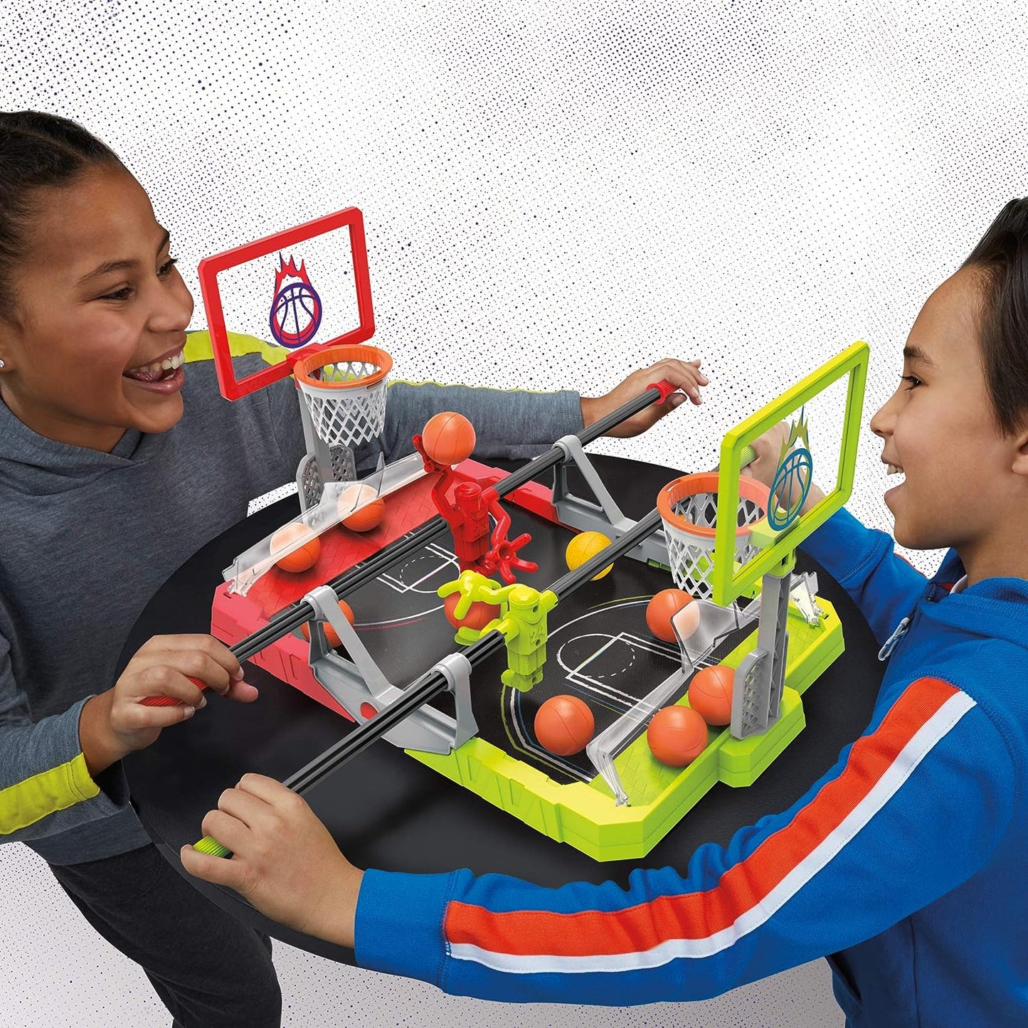Funskool Gaming HoopMaster Foosketball Game, 2-Player Skill Challenge, Foosball-Basketball Combo, Multicolor