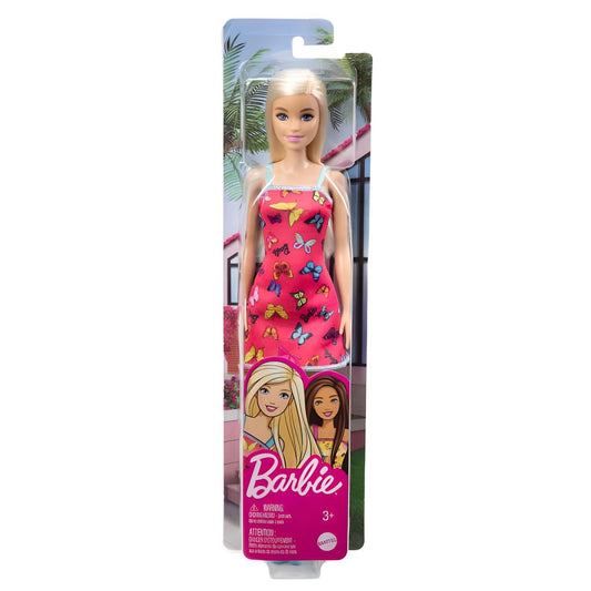Barbie Doll Orignal HBV05 11.5 Inch Size Dress ,Blonde Hair Dressed - Color May Vary Best Gift For Girls
