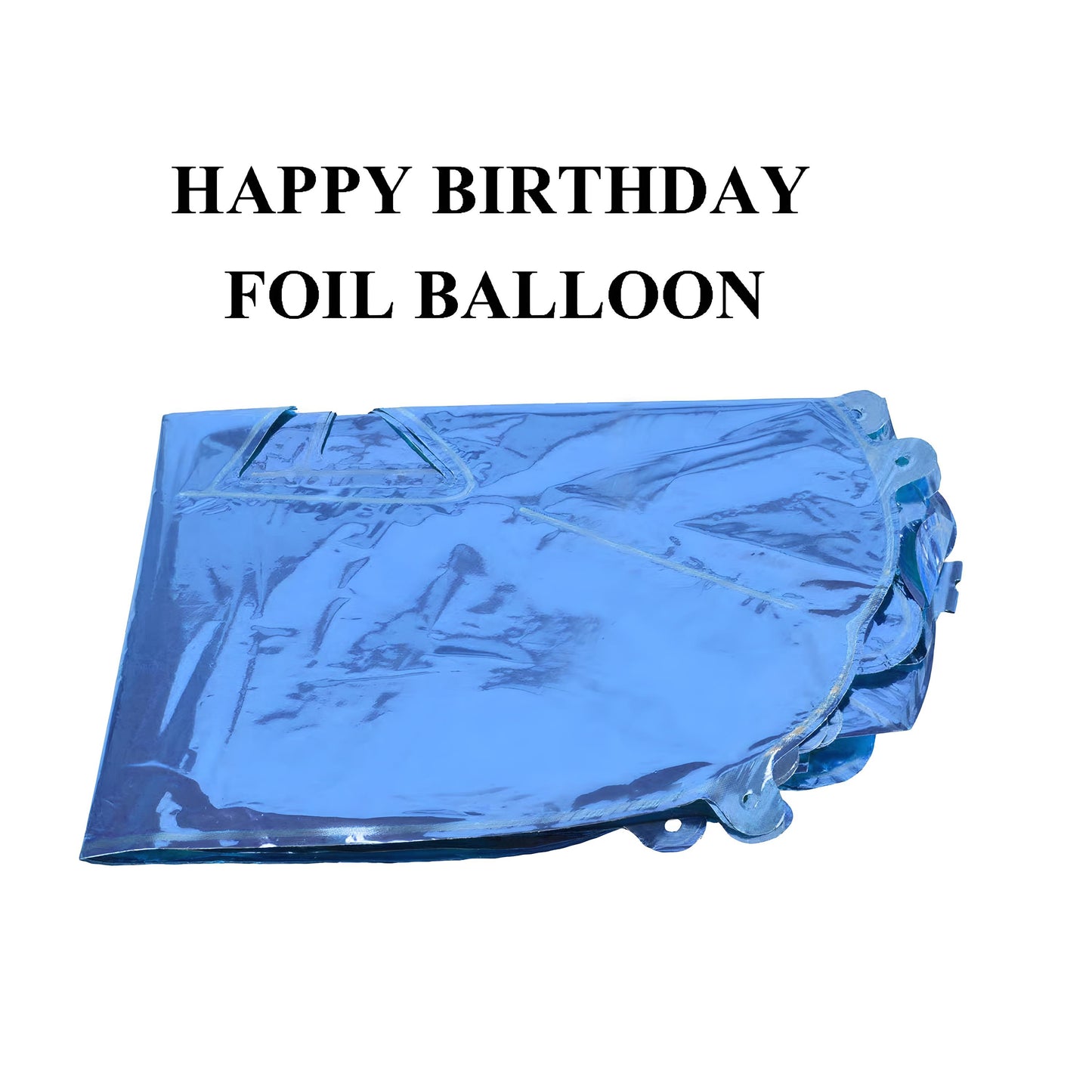 MM TOYS Happy Birthday Letter Inflatable Foil Balloon For Party Decoration - Blue Color