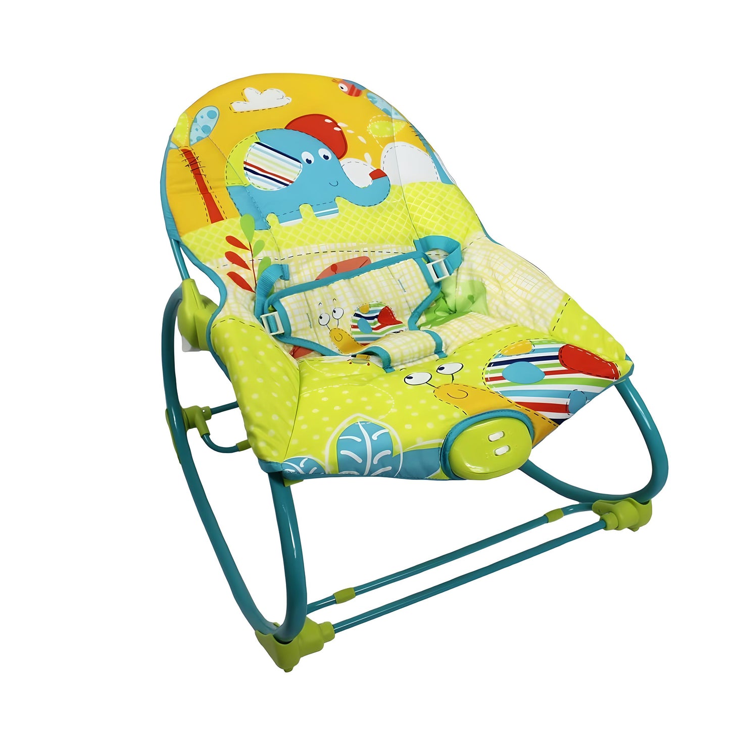 Mastela Baby Rocker in Pink 6920 -2 position Setting, 3-point Harness, 12 Melodies & Soothing Vibration, Removable Accessories - Newborns 0+ to 2 Year