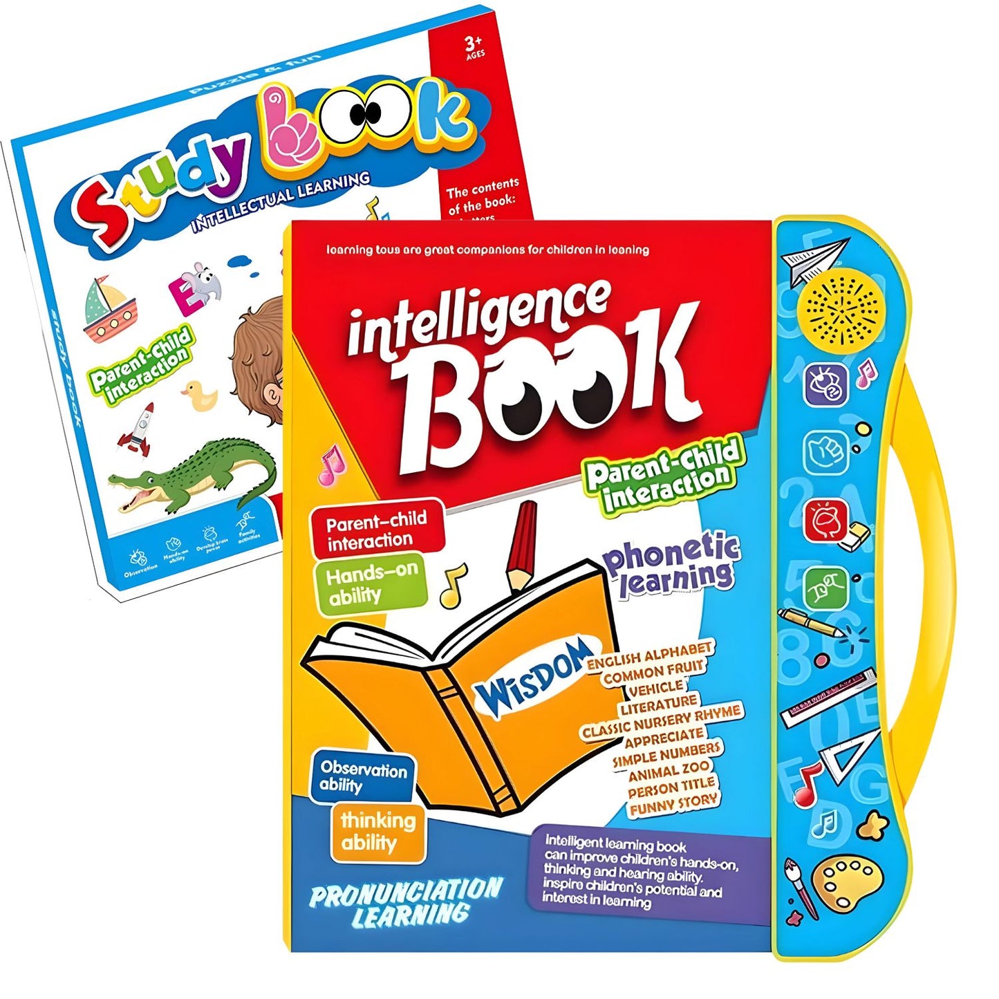 MM TOYS ELECTRONIC KIDS INTELLECTUAL E LEARNING BOOK WITH READING AND SOUND WITH TOUCH FOR 1 YEAR TO 5 YEAR BOY AND GIRLS