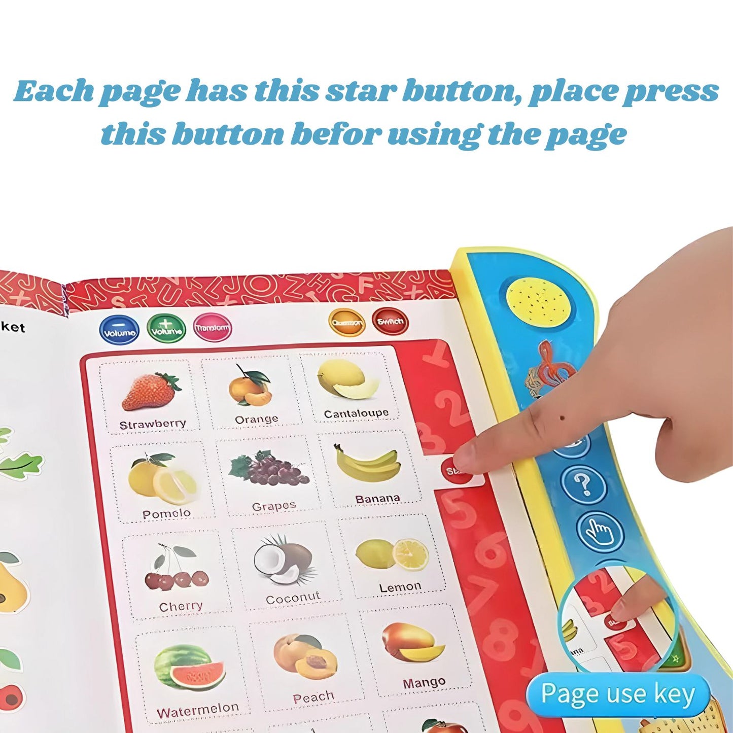 MM TOYS ELECTRONIC KIDS INTELLECTUAL E LEARNING BOOK WITH READING AND SOUND WITH TOUCH FOR 1 YEAR TO 5 YEAR BOY AND GIRLS