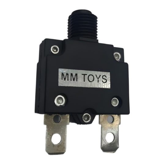 MM TOYS Thermal Circuit Breaker 32VDC 10A For Kids Electric Car Jeep Bike Rideon OverLoad Protector| Pack Of 2 - Black