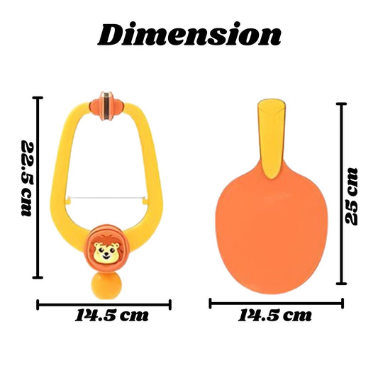 MM TOYS Hanging Table Tennis Trainer 3 Ping Pong Ball & 1 Pair Paddle Self Training Gaming Set for 3+ Years Kids