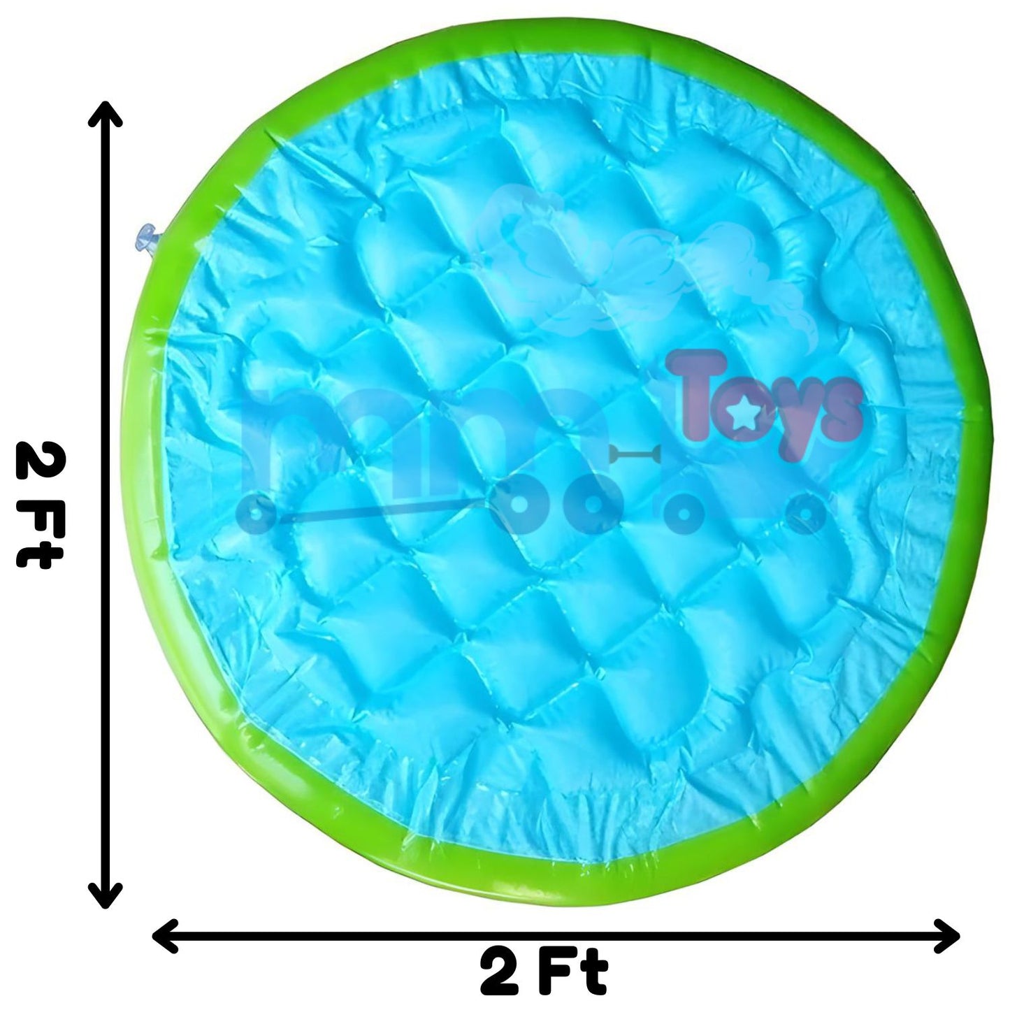 INTEX INFLATABLE BABY POOL, 2-FEET FOR KIDS WITH HOLD CAPACITY UP TO 8 KG , REPAIR PATCH INCLUDED - MULTI COLOR ( 57107 )