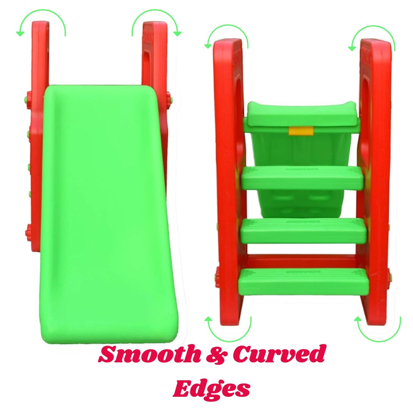 Playgro School Bus Slide PG-246: 3 Steps, 31.5" Height, Ages 2-5 Year kids , Sturdy & Safe, Indoor/Outdoor Fun -- Multicolor