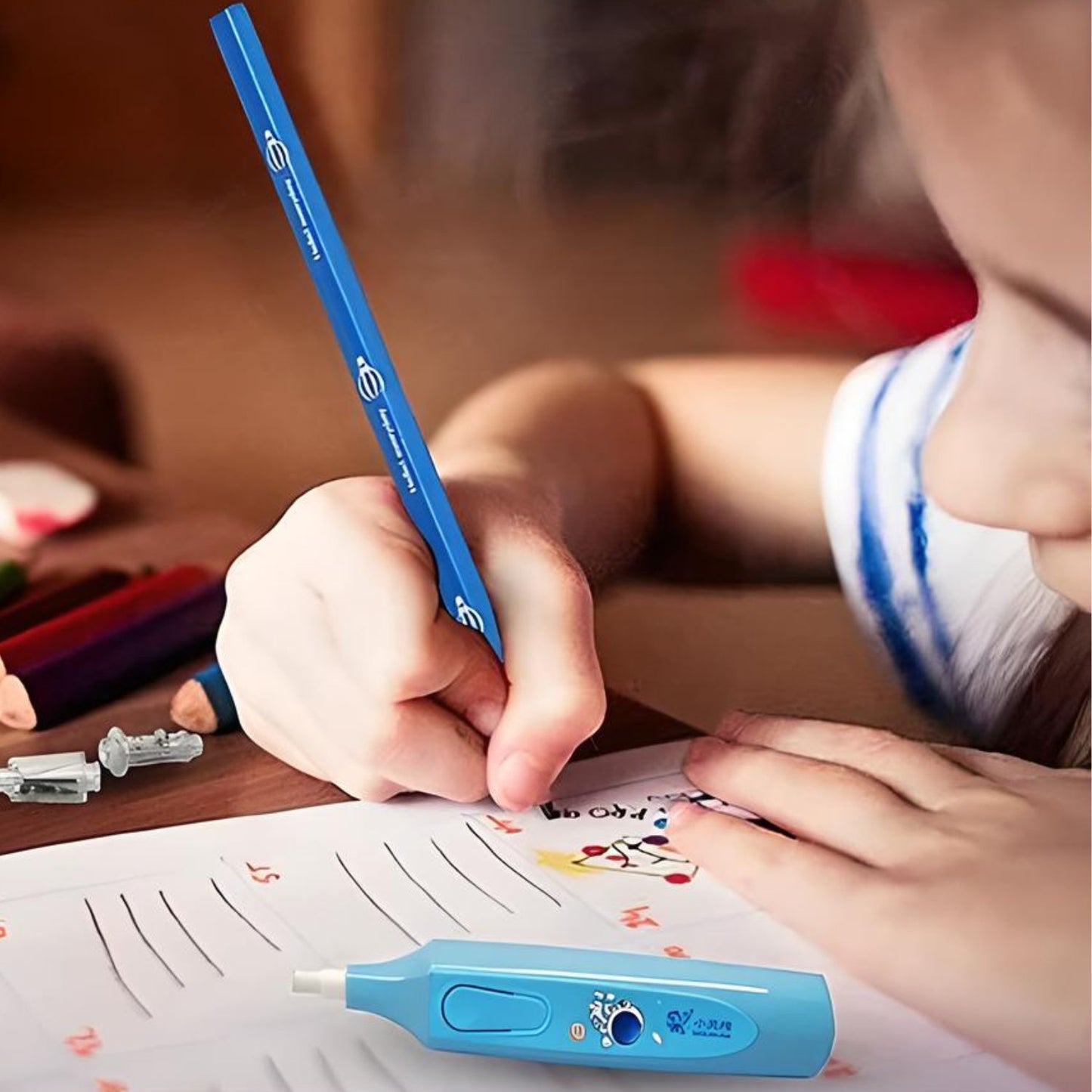 MM TOYS Electric Stationery Set - Ultimate Creative Kit for Kids