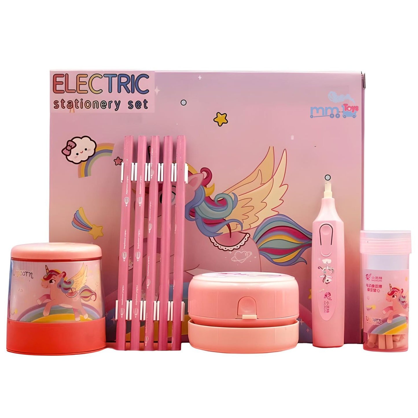 MM TOYS Electric Stationery Set - Ultimate Creative Kit for Kids