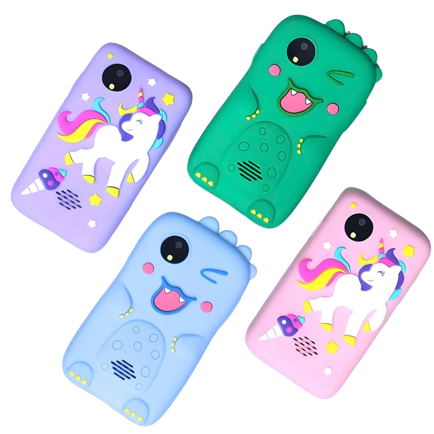 MM TOYS Kids Smartphone Toy - MP3 Music Player, Dual Camera, Built-in Games, 2.4 inch Screen, 8MP Camera, Unicorn Purple