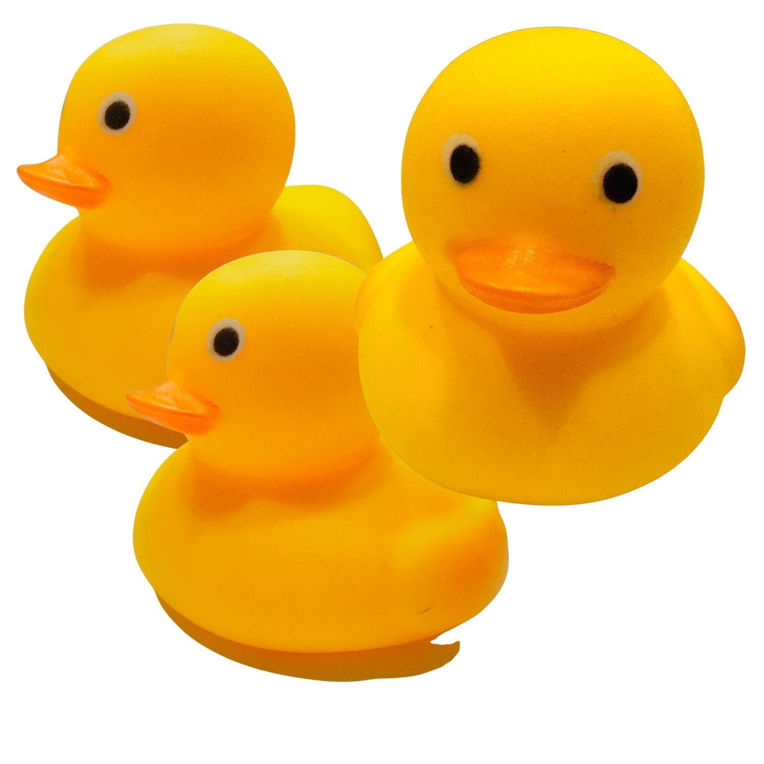 MM TOYS Yellow Duck Squeeze Toy Pack of – BPA Free, Sound Toy, Bath Handheld Use, Age 0–3, Multicolor