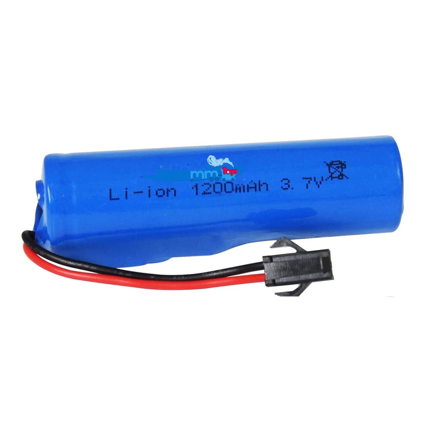 MM TOYS 3.7v lithium ion 1200 Mah Rechargeable Battery With Black 2 Pin JST Male Connector For Rc Toys