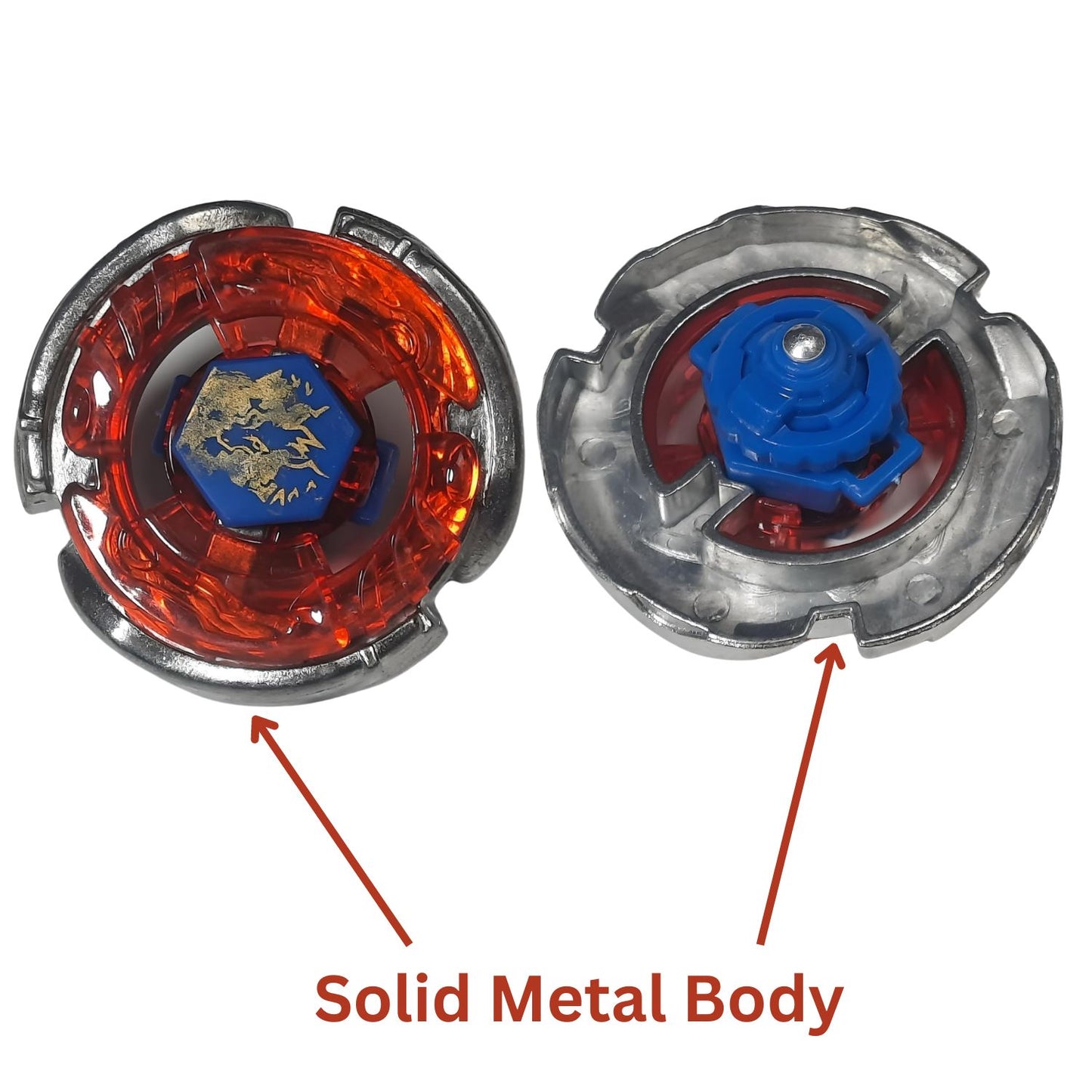 MM TOYS 4D Metal Master Blades with Stadium - Ultimate Bey Battle Set for Kids, 4 Beys, 2 Launchers, 1 Stadium (Multi-Color)