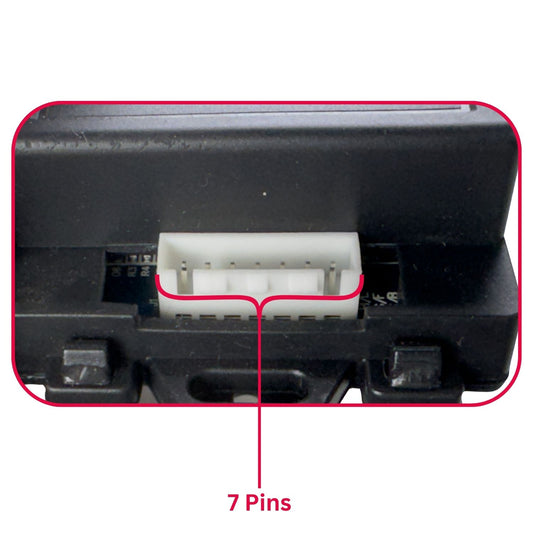 MM TOYS 7 Pin JR1810RX ( ZCY1810 RX ) Reciever 2.4Ghz Control Car Motor Pin Compatible With 6V And 12V Both Reciever Control Box For Kids Electric Car Jeeps Ride- Black