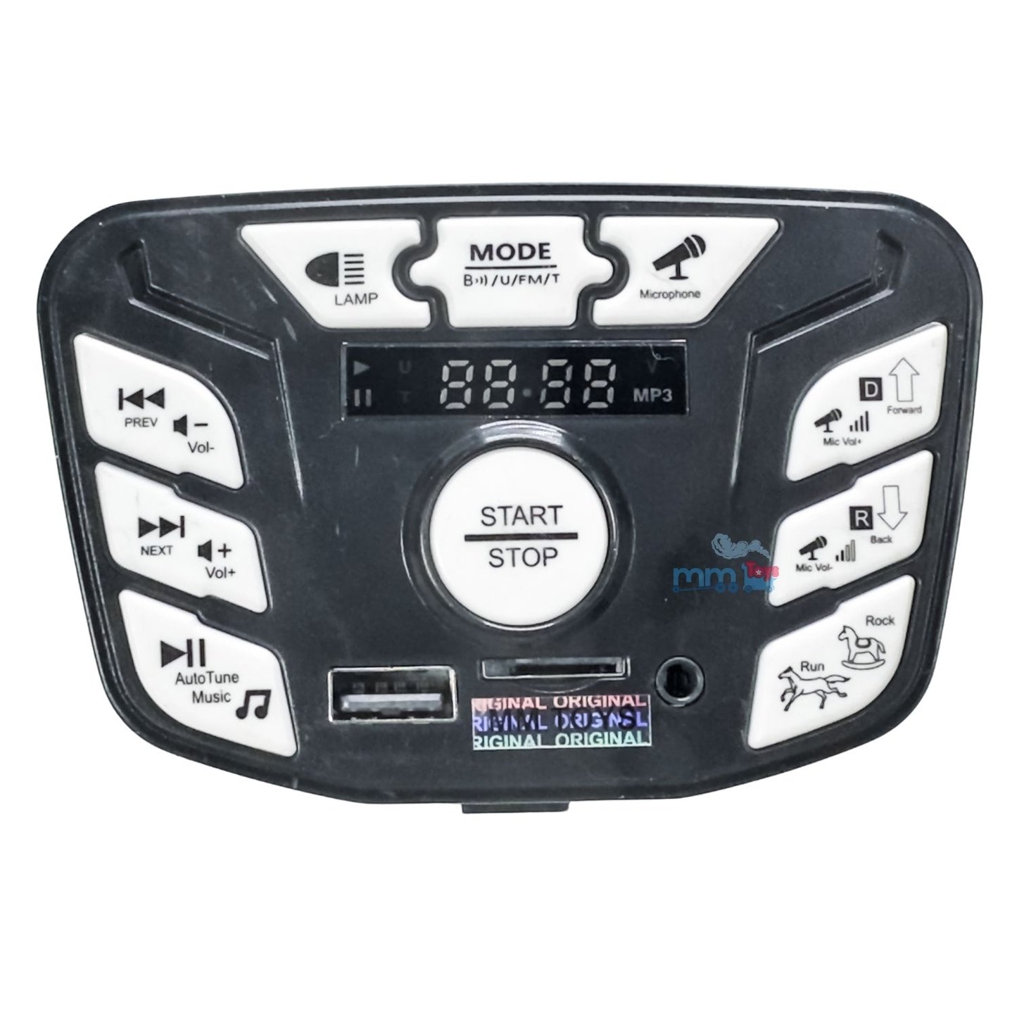 MM TOYS JR1803N Multi Function Central Mother Board, Bluetooth Enabled Control Panel Board- for Kids Electric Car Ride On Replacement Part Accessories