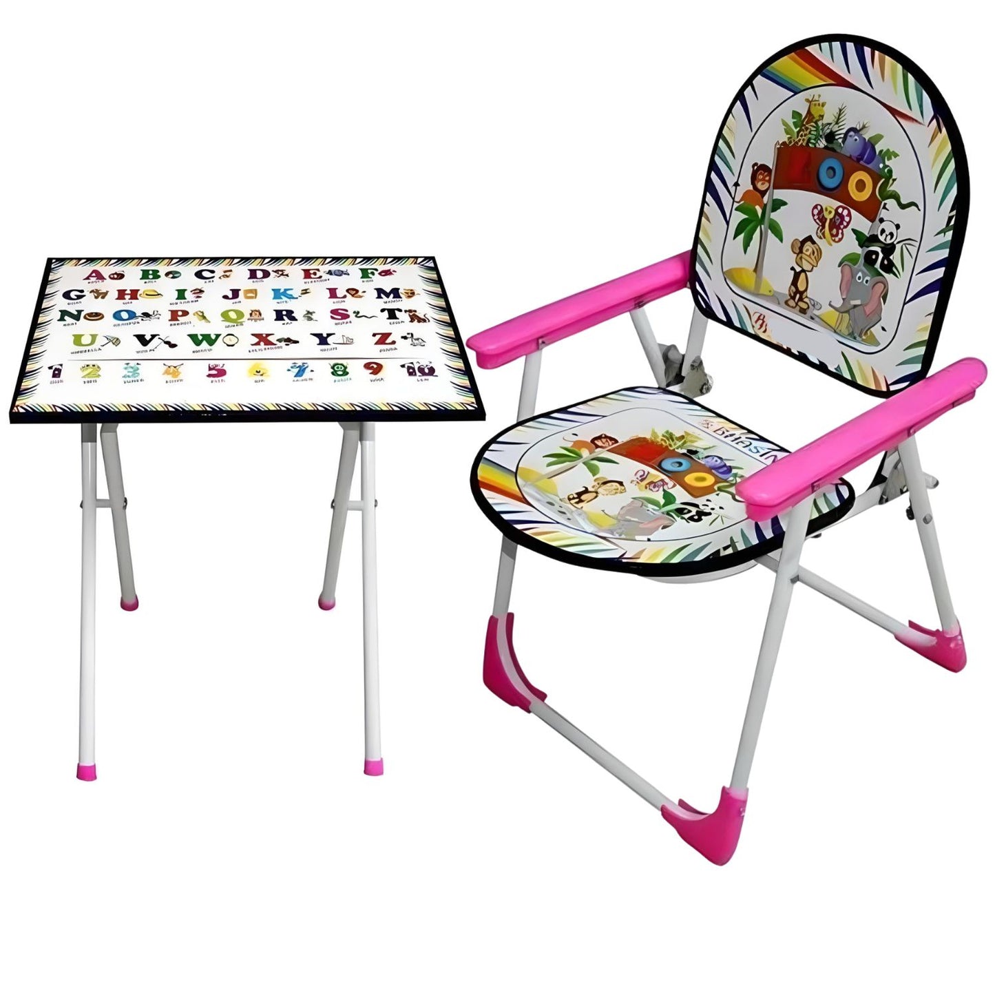 kids folding table chair set 