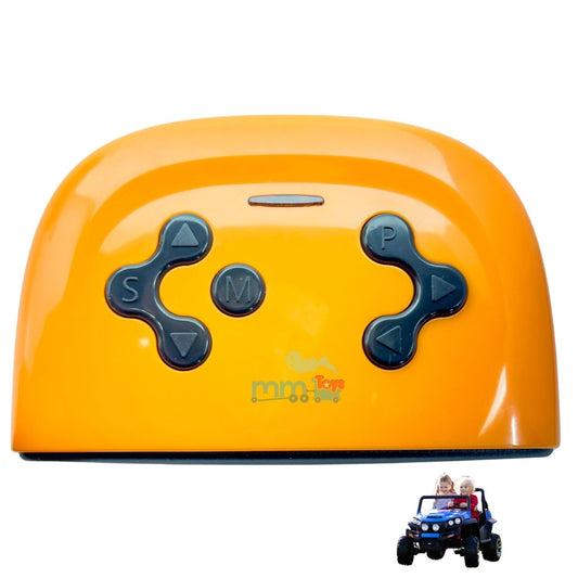 MM TOYS Remote Control Recevier 2.4Ghz For Kids Electric Car Compatible With JR-RX-12V (Not Included) | Riding Toy Accessories Replacement Parts - Orange Color