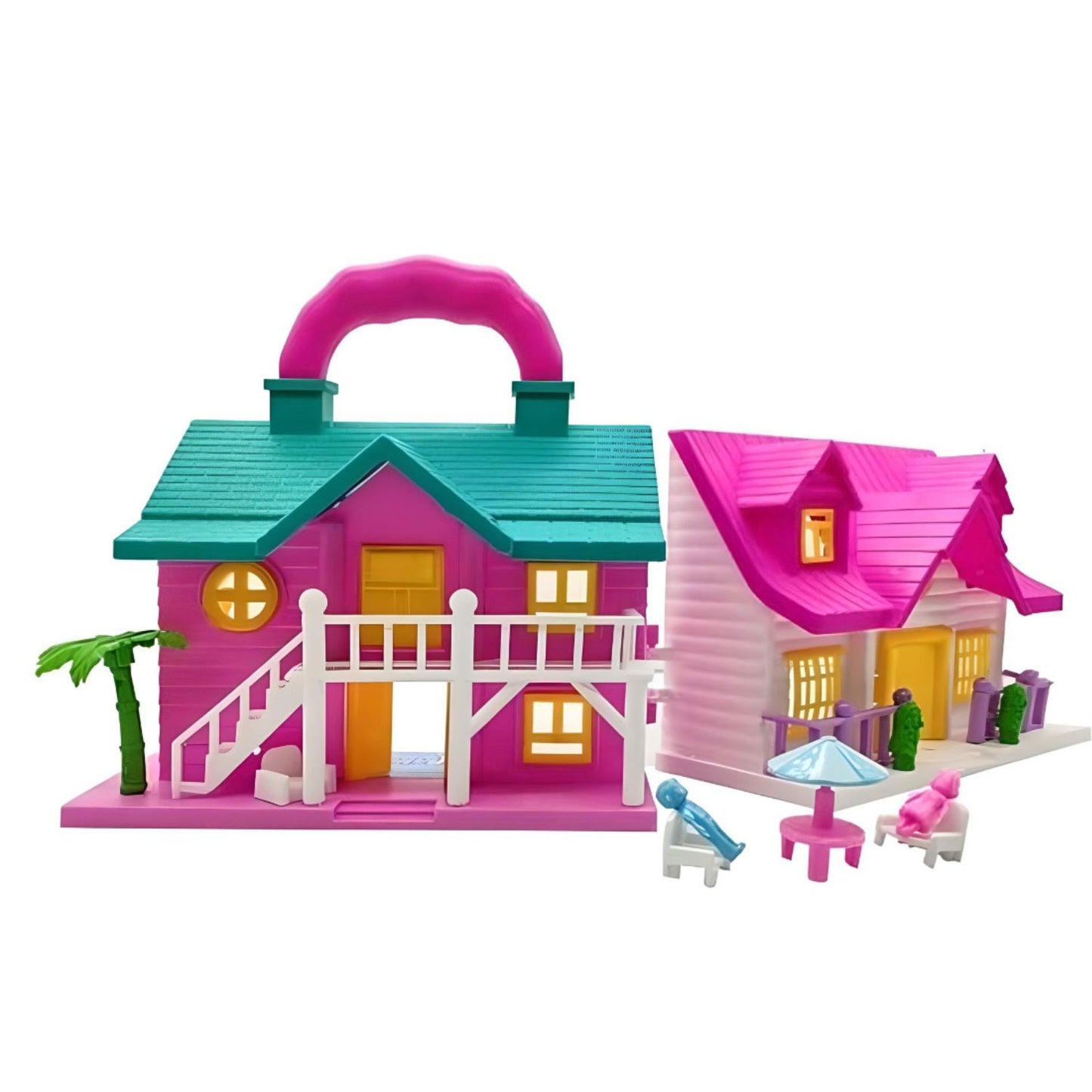 MM TOYS Small Size Funny Doll House Play Set For 2 To 6 Year Old Girls, Doll House Pretend Play Set / Toys For Girls / Birthday Gift for Girl Child