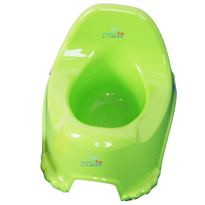 MM TOYS Toddle Ease Potty Trainer Chair with Lid & High Back Support for 6-18 Months, Easy Clean, Comfortable, Blue