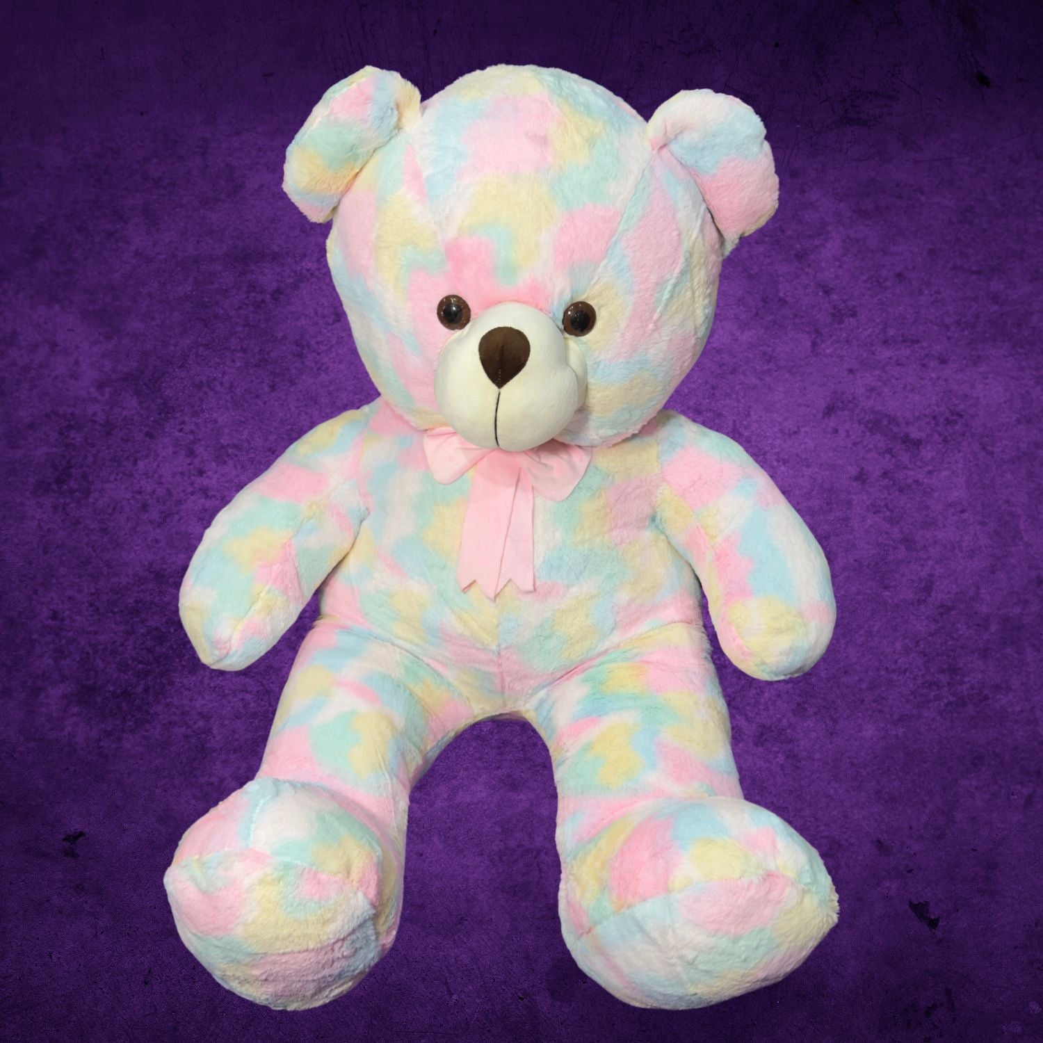 MM Toys Jumbo Plush Teddy Bear 114 cm (Apox 4Ft)– Ultra Soft Plush Fabric, Huggable Cuddle Buddy for Kids, Girls & Couples, Perfect Valentine Gift, Hand Wash Friendly, Fully Washable Stuffing (Multicolored)