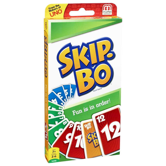 Mattel Skip-Bo Card Game for Kids, 162 pieces