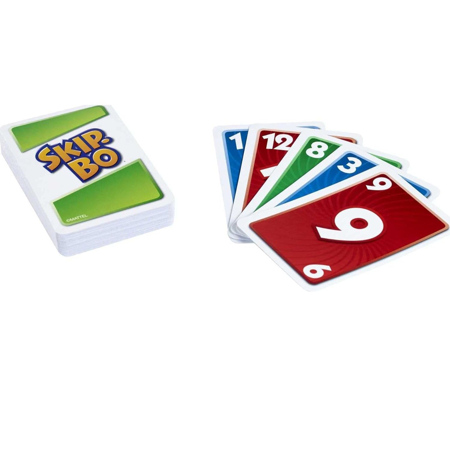 Mattel Skip-Bo Card Game for Kids, 162 pieces