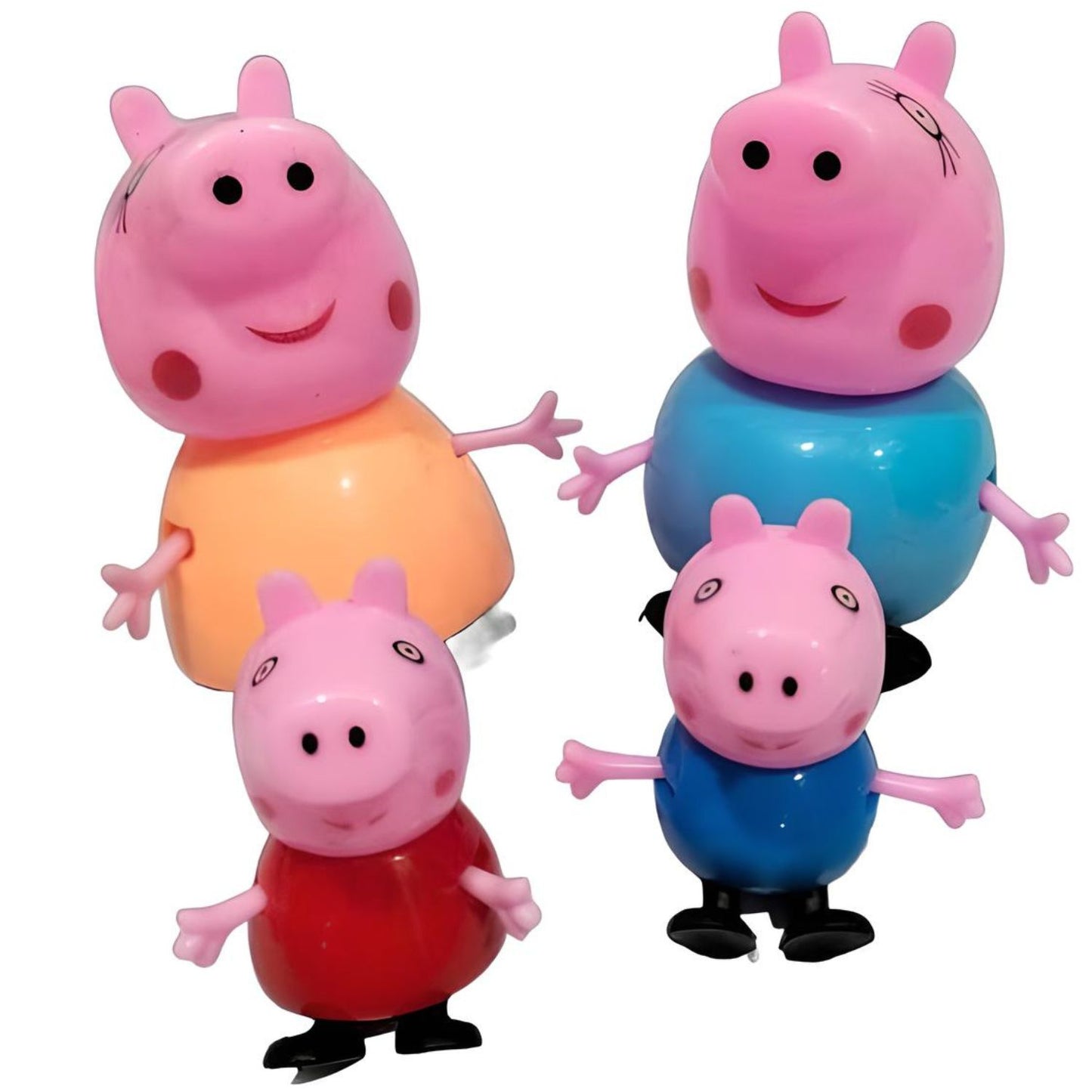 Peppa Pig Family House Toy Set - 5 Pcs, Educational Play for 3+ Kids, Pink Includes 1 Umbrella, 3 Chairs, 1 Table