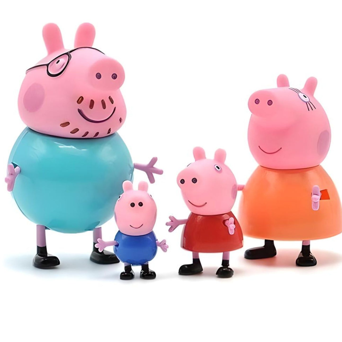 Peppa Pig Family House Toy Set - 5 Pcs, Educational Play for 3+ Kids, Pink Includes 1 Umbrella, 3 Chairs, 1 Table