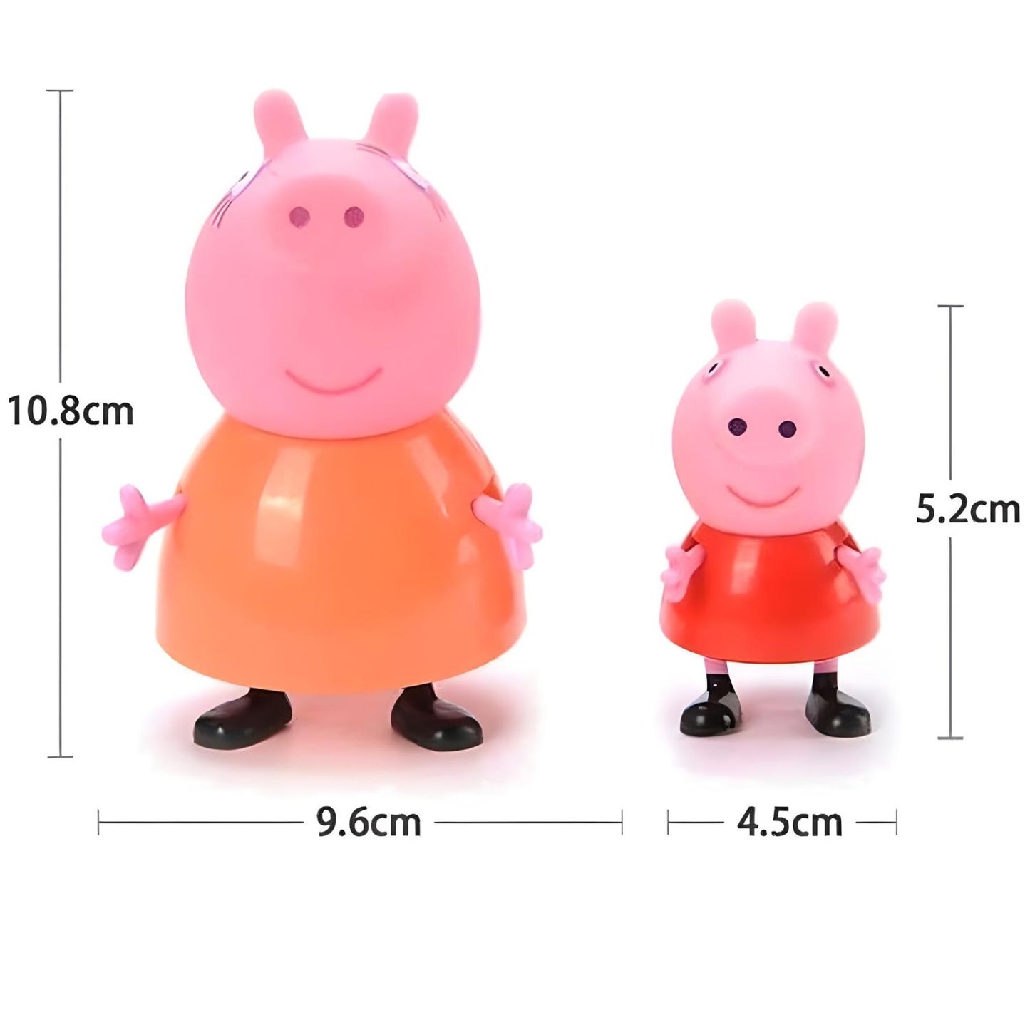 Peppa Pig Family House Toy Set - 5 Pcs, Educational Play for 3+ Kids, Pink Includes 1 Umbrella, 3 Chairs, 1 Table