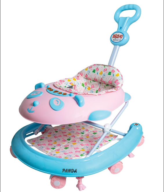 Panda Bravo Baby Walker 3 Height Adjustable For 6 Months MM TOY WORLD