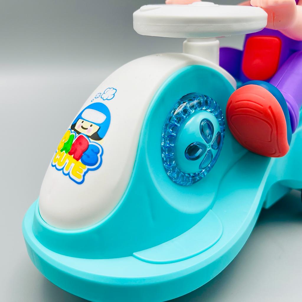 MM TOYS Stunt Dancing Car: Flashing Lights & Sound Effects, 360 Degree Rotation - Battery Operated Fun for Kids