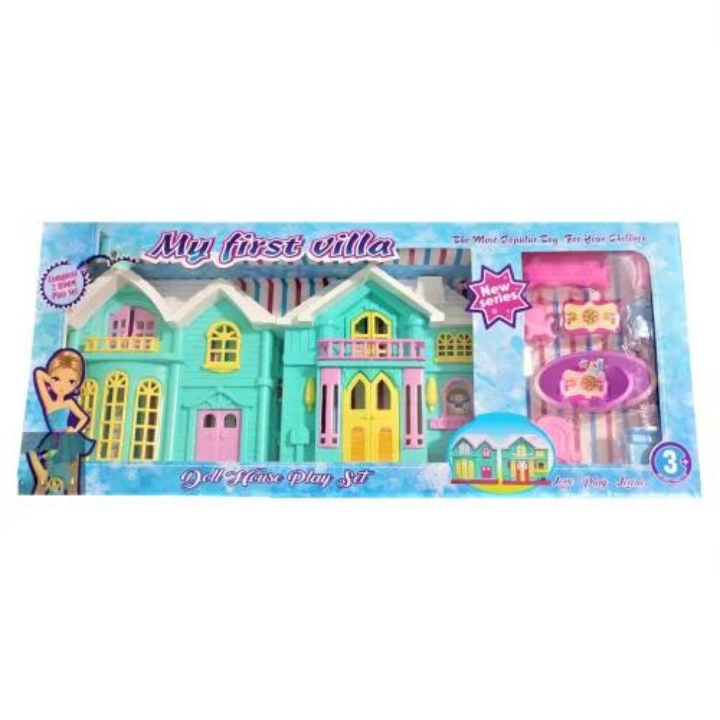 my first villa 2 room doll house toy