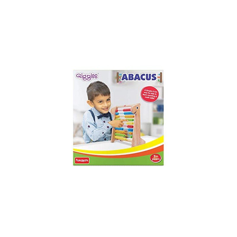 GIGGLES - 9924100 WOODEN ABACUS BY FUNSKOOL FOR MATHS LEARNING