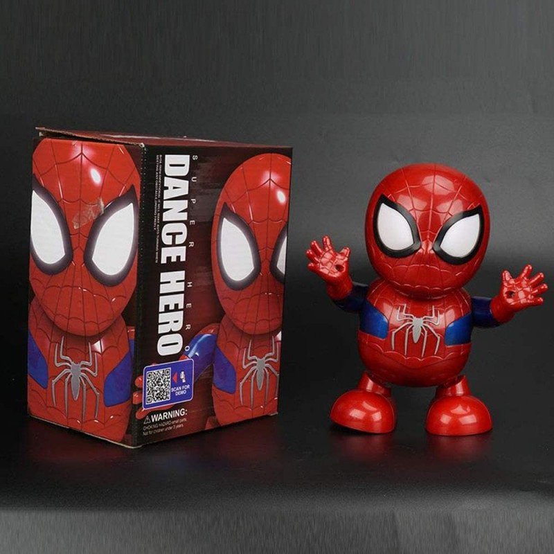 AVENGERS HERO DANCE SPIDERMAN LIGHT & MUSICAL TOY FOR KIDS 2 TO 4 YEARS LD-156A TOY