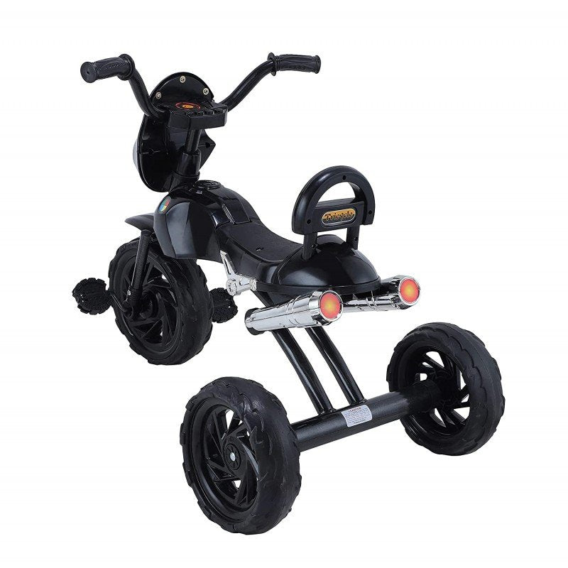 BAJAJ LOVE BABY 527 Tricycle Ideal for Boys & Girls 2-5 Years, Durable Design-Black Grey