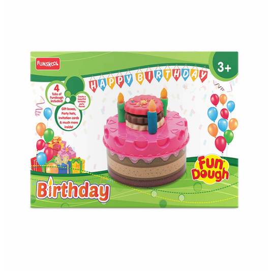 Birthday Fun Dough Set Funskool Make Birthday Set With Dough With Molds For Kids
