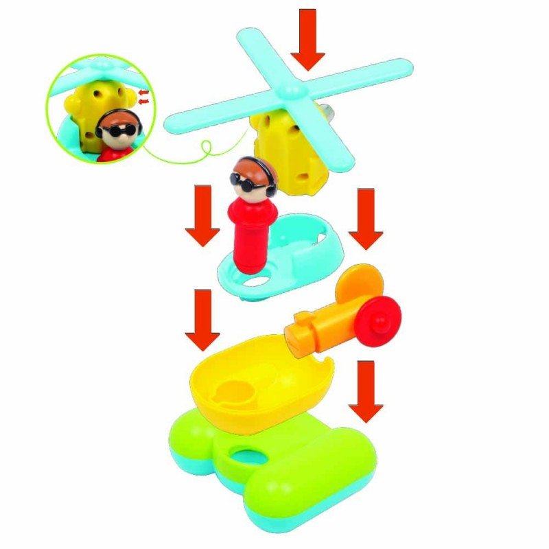 BUILD & PLAY HELICOPTER (FUNSKOOL) For 18 Months And Above