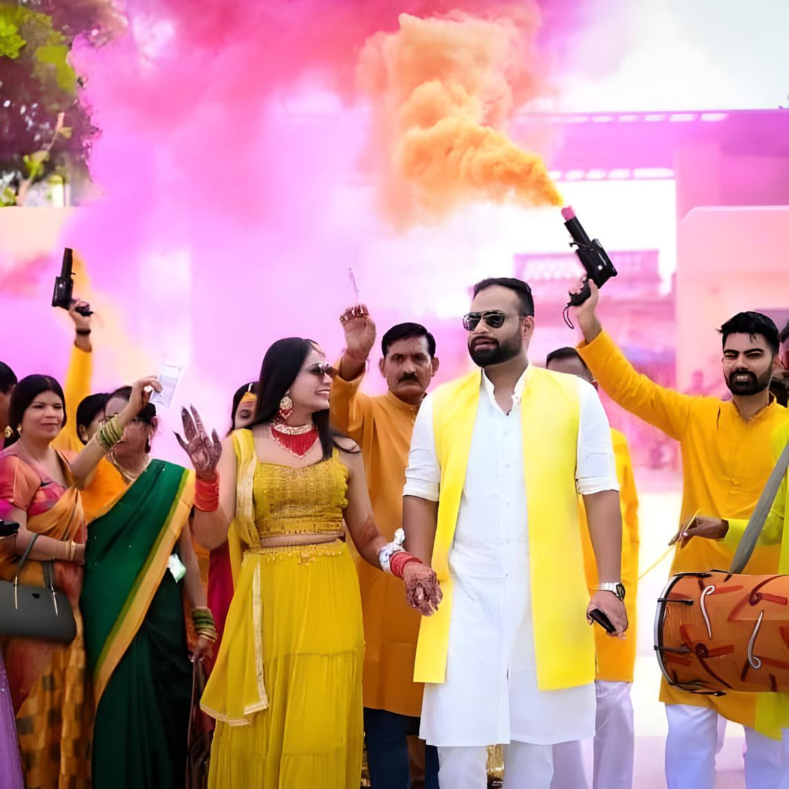 MM TOYS Cold Pyro Colour Smoke Reffils With Fragranance For Pyro Gun - Pack Of 6 Pcs