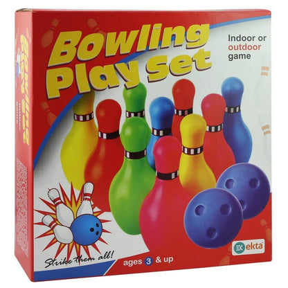 EKTA Bowling Set (Medium), 6 Pins Game, Enhances Motor Skills, Fun and Safe, for 3 to 10 Year Kids, Multi-Color