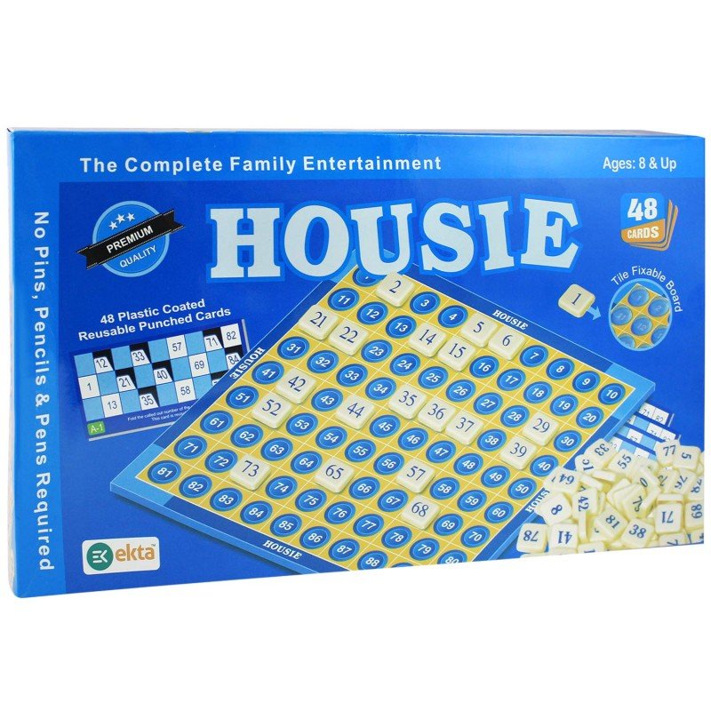 Ekta Housie Deluxe Family Board Game (Multicolour) The Complete Family Entertainment Game,for 8+ Years