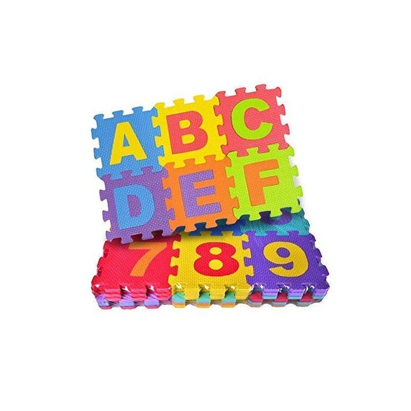 MM Toys Kids Foamy ABC Learning Puzzle Mat: 2ft x 3ft, Engaging Educational Tool for Toddlers in Vibrant Colors