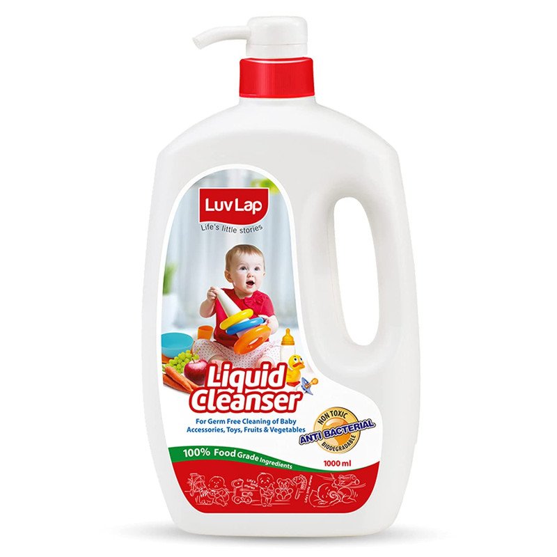 LUVLAP BABY BOTTLES, ACCESSORIES AND VEGETABLE LIQUID CLEANSER 1000 ML